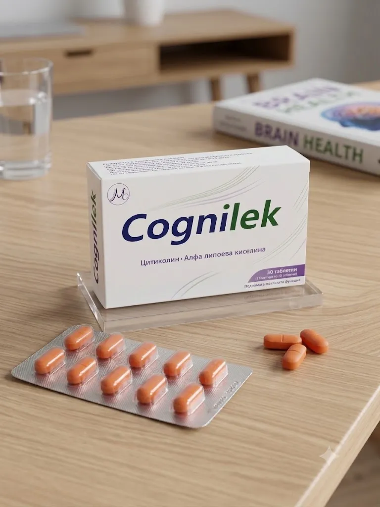 Cognilek — таблетки за мозъчна функция с цитиколин и алфа-липоева киселина
